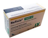 REFIXIA 1000 UI POLVO Y DISOLVENTE PARA SOLUCION INYECTABLE