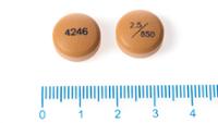 KOMBOGLYZE 2,5 MG/850 MG COMPRIMIDOS RECUBIERTOS CON PELICULA