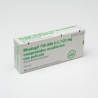 RHODOGIL 750.000 U.I./125 mg COMPRIMIDOS RECUBIERTOS CON PELICULA