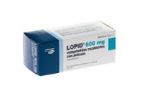 LOPID 600 mg COMPRIMIDOS RECUBIERTOS CON PELICULA