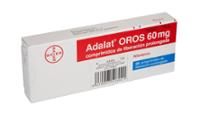 ADALAT OROS 60 mg, COMPRIMIDOS DE LIBERACION PROLONGADA
