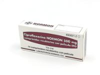 CIPROFLOXACINO NORMON 500 mg COMPRIMIDOS RECUBIERTOS CON PELICULA EFG