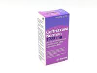 CEFTRIAXONA NORMON 1000 mg POLVO Y DISOLVENTE PARA SOLUCIÓN INYECTABLE INTRAVENOSA EFG