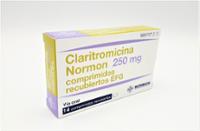 CLARITROMICINA NORMON 250 mg COMPRIMIDOS RECUBIERTOS EFG