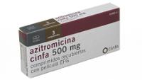 AZITROMICINA CINFA 500 mg COMPRIMIDOS RECUBIERTOS CON PELICULA EFG