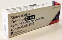 SIMVASTATINA TECNIGEN 20 mg COMPRIMIDOS RECUBIERTOS CON PELÍCULA EFG