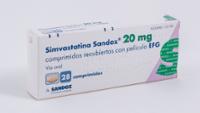 SIMVASTATINA SANDOZ 20 mg COMPRIMIDOS RECUBIERTOS CON PELÍCULA EFG