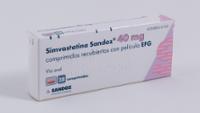SIMVASTATINA SANDOZ 40 mg COMPRIMIDOS RECUBIERTOS CON PELÍCULA EFG