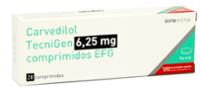 CARVEDILOL TECNIGEN 6,25 mg COMPRIMIDOS EFG