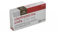 CLARITROMICINA CINFA 250 mg COMPRIMIDOS RECUBIERTOS CON PELICULA EFG