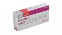 LOSARTAN CINFA 12,5 mg INICIO COMPRIMIDOS RECUBIERTOS CON PELICULA EFG