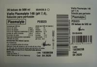 VIAFLO PLASMALYTE 148 (PH 7,4), SOLUCION PARA PERFUSION
