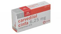 CARVEDILOL CINFA 6,25 mg COMPRIMIDOS EFG