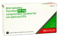 ATORVASTATINA TECNIGEN 40 mg COMPRIMIDOS RECUBIERTOS CON PELICULA EFG
