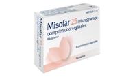 MISOFAR 25 microgramos COMPRIMIDOS VAGINALES