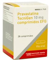 PRAVASTATINA TECNIGEN 10 mg COMPRIMIDOS EFG