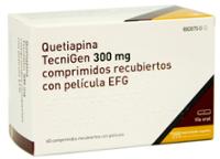 QUETIAPINA TECNIGEN 300 mg COMPRIMIDOS RECUBIERTOS CON PELICULA EFG