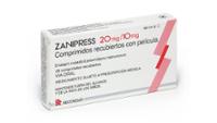 ZANIPRESS 20 mg/10 mg COMPRIMIDOS RECUBIERTOS CON PELICULA