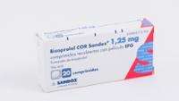 BISOPROLOL COR SANDOZ 1,25 mg COMPRIMIDOS RECUBIERTOS CON PELICULA EFG