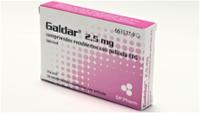 GALDAR 2,5 mg COMPRIMIDOS RECUBIERTOS CON PELICULA EFG