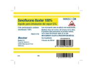 SEVOFLURANO BAXTER 100% LIQUIDO PARA INHALACION DEL VAPOR EFG