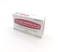 SILDENAFILO NORMON 25 mg COMPRIMIDOS RECUBIERTOS CON PELICULA EFG