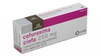 CEFUROXIMA CINFA 250 mg COMPRIMIDOS RECUBIERTOS CON PELICULA EFG