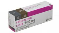 CEFUROXIMA CINFA 500 mg COMPRIMIDOS RECUBIERTOS CON PELICULA EFG