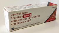 LERCANIDIPINO TECNIGEN 20 mg COMPRIMIDOS RECUBIERTOS CON PELICULA EFG