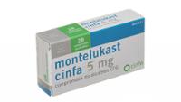 MONTELUKAST CINFA 5 mg COMPRIMIDOS MASTICABLES EFG