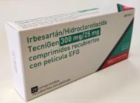 IRBESARTAN/HIDROCLOROTIAZIDA TECNIGEN 300 mg/25 mg COMPRIMIDOS RECUBIERTOS CON PELICULA EFG