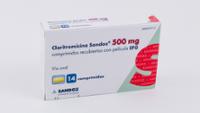 CLARITROMICINA SANDOZ 500 mg COMPRIMIDOS RECUBIERTOS CON PELÍCULA EFG
