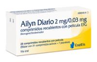 AILYN DIARIO 2 MG/0,03 MG COMPRIMIDOS RECUBIERTOS CON PELICULA EFG