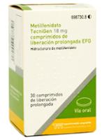 METILFENIDATO TECNIGEN 18 MG COMPRIMIDOS DE LIBERACION PROLONGADA EFG
