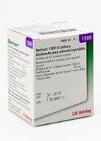 BERINERT 1500 UI POLVO Y DISOLVENTE PARA SOLUCION INYECTABLE