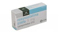ROSUVASTATINA CINFA 5 MG COMPRIMIDOS RECUBIERTOS CON PELICULA EFG