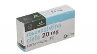 ROSUVASTATINA CINFA 20 MG COMPRIMIDOS RECUBIERTOS CON PELICULA EFG