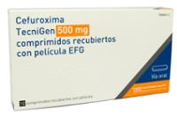 CEFUROXIMA TECNIGEN 500 MG COMPRIMIDOS RECUBIERTOS CON PELICULA EFG