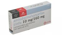 AMLODIPINO/VALSARTAN CINFA 10 MG/160 MG COMPRIMIDOS RECUBIERTOS CON PELICULA EFG