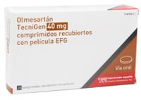 OLMESARTAN TECNIGEN 40 MG COMPRIMIDOS RECUBIERTOS CON PELICULA EFG
