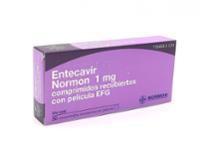 ENTECAVIR NORMON 1 MG COMPRIMIDOS RECUBIERTOS CON PELICULA EFG