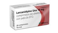 LERCANIDIPINO UXA 10 MG COMPRIMIDOS RECUBIERTOS CON PELICULA EFG