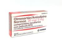 OLMESARTAN/AMLODIPINO NORMON 20 MG/5 MG COMPRIMIDOS RECUBIERTOS CON PELICULA EFG