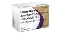 UBENE 850 MG COMPRIMIDOS RECUBIERTOS CON PELICULA EFG