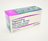 TIGECICLINA NORMON 50 MG POLVO PARA SOLUCION PARA PERFUSION EFG